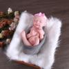 SERENDOLL 18.5 inch Realistic Full Silicone Baby Doll, Lifelike Reborn Baby Dolls, Toy, and Collectible Bald Girl view 3