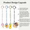 Toy Straps for Baby,RTMOK Silicone Setpacifier Clip,Applies to Car Seat Toy,Teether Toy,High Chair,Stroller Accessories,Baby Toy Clips,Cribs,Rocking Chair view 2