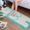 Cute Soft Animal Shaped Area Rug Bathroom Kitchen Floor Absorbent Non-Slip Doormat Children Play Room Floor Mat Cute Bedroom Mat, 19in*47in (White Bear, 19in*47in) view 2