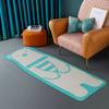 Cute Soft Animal Shaped Area Rug Bathroom Kitchen Floor Absorbent Non-Slip Doormat Children Play Room Floor Mat Cute Bedroom Mat, 19in*47in (White Bear, 19in*47in) view 3
