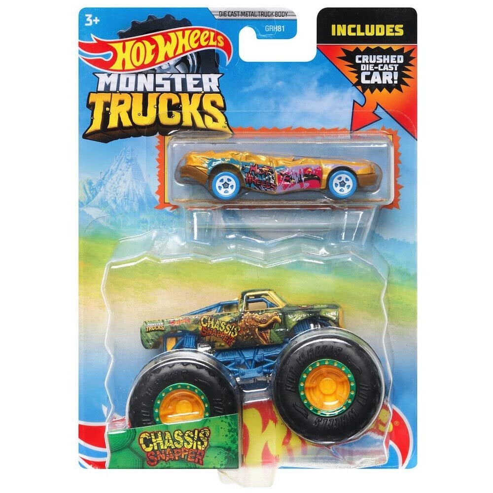 Monster Trucks Chassis Snapper with Crushed diecast car