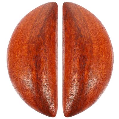 ARTIBETTER Holy Grail of Xin Gua Wooden Divination Cups Set Taoist Spiritual Fortune Telling Cup Pair for Traditional Chinese Yang Culture and Event Decor 2.48X1.06X0.47 Inches