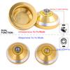 MAGICYOYO N8 Yoyo Pro Responsive Yoyos & Unresponsive Yo-yos for Kids Teens Adults, Dual Modes Yo-yo Beginner to Advanced, Yo Yo Metal with Unresponsive Bearing+12 Yo Yos Strings+ Bag+ Remover, Golden view 2