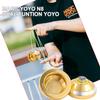 MAGICYOYO N8 Yoyo Pro Responsive Yoyos & Unresponsive Yo-yos for Kids Teens Adults, Dual Modes Yo-yo Beginner to Advanced, Yo Yo Metal with Unresponsive Bearing+12 Yo Yos Strings+ Bag+ Remover, Golden view 3