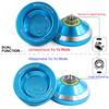 MAGICYOYO N8 Yoyo Professional Responsive & Unresponsive Yo-yo for Kids Teens Adults Toy, Beginners to Advanced Pocket Yoyos Metal with Unresponsive Bearing+12 Yo Yos Strings+ Bag+ Remover, Blue view 2