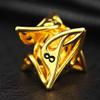 Wemune DND Dice Set, 7 Pcs Brass Gold Leaf Metal Cutout Polyhedral Dungeons and Dragons Dice for MTG, TRPG Role Playing Dice Game, Creative Gifts view 4