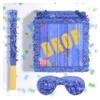Tuoyi Drop Box Piatas Boombox, Hand Made Mexico Fiesta Piatas Boom Box for Birthday Parties, Carnival and Related Events, With Piatas Stick and Blindfold (DROP BOX) view 1