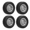 VGEBY RC Car Wheel Tire, Rubber Durable Replacement Tires, 4PCS Set for RC Toy Cars, Remote Control & App Control, for Kids & Adults, MN78 112 Compatible, Indoor & Outdoor Use view 1