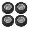 VGEBY RC Car Wheel Tire, Rubber Durable Replacement Tires, 4PCS Set for RC Toy Cars, Remote Control & App Control, for Kids & Adults, MN78 112 Compatible, Indoor & Outdoor Use view 2