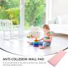 Anti-Collision Wall Stickers Self- Adhesive 3D Soft Bag Wall Panels Tatami Bedroom Wall Cushion Padded Thick Wall Panel Safety Soft Wall Stickers(Pink) view 2