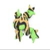 Frog, Amphibians, Green, Hand Made, Thailand Sand Creatures, Toy, Paper Weight, Bean Bag, Cornhole 3" TH14 BB68 view 1