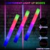 LifBetter 45 Pcs Glow Sticks Bulk- LED Foam Sticks in The Dark with 3 Modes Flashing Led Foam Multicolor Batons Light up Party Favors for Birthdays, Weddings, Concerts, Festivals view 2