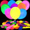110 Pieces UV Neon Balloons Glow in the Dark Party Supplies Black Light for Glow Party Helium Fluorescent Latex Neon Balloons for Kids Birthday Party Decoration view 1