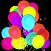 110 Pieces UV Neon Balloons Glow in the Dark Party Supplies Black Light for Glow Party Helium Fluorescent Latex Neon Balloons for Kids Birthday Party Decoration view 2