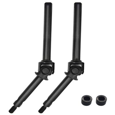 HOPLEX RC Steel Front Axle Drive Shaft CVD Front axle shafts for 1/24 Axial SCX24 C10/JLU/Bronco/Gladiator/Deadbolt RC Crawler Car (+4mm)