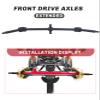 HOPLEX RC Steel Front Axle Drive Shaft CVD Front axle shafts for 1/24 Axial SCX24 C10/JLU/Bronco/Gladiator/Deadbolt RC Crawler Car (+4mm) view 4
