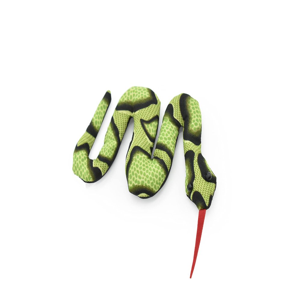 Snake, Reptiles, Green, Hand Made, Thailand Sand Creatures, Paper Weight, Bean Bag, Cornhole 3" TH15 BB67