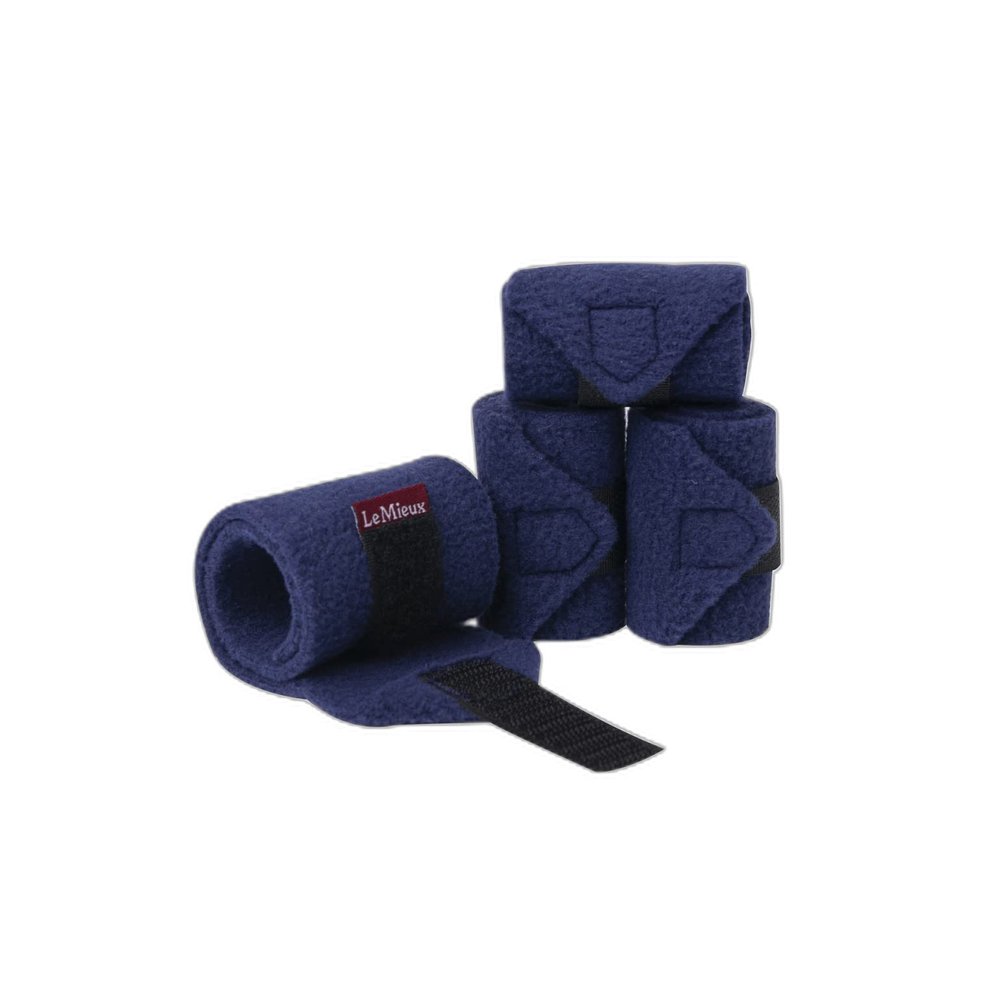 LeMieux Toy Pony Bandages for Toy Pony - Fleece - Simple Fastening - Suitable for Ages 3 Years + - Ink Blue