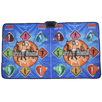 Double Dance Mat Game for TV, Dance Mat for Kids and Adults Dancing Game Dance Pad PVC Dance Mat with TV Video Interface, Computer USB Interface, Support for systems