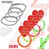 Batiyeer 48 Set / 96 Pcs Valentine Friendship Bracelets and Card Set Valentines from Teacher to Student Gift, Our Class Will Knot Be the Same Without You for Students School Classroom Party Favors view 4