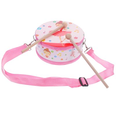 STOBOK Children Drum Toy Percussion Toys Kids Floor Drum Hand Drum Toy Kids Drum Toy Early Educational Drum Toy Wooden Drum Toy Wood Drum Toy Music Waist Drum Baby Plastic