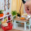 10 Pcs Mini Shopping Basket Miniature Shopping Cart for Kids Plastic Basket with Handles mini Grocery cart Dollhouse Decoration Tiny Foodie Play Store view 2