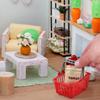 10 Pcs Mini Shopping Basket Miniature Shopping Cart for Kids Plastic Basket with Handles mini Grocery cart Dollhouse Decoration Tiny Foodie Play Store view 4