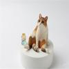 1/6 Scale Little Pig Rabbit Lazy Cat 3.0 Resin Pet Animal Model Scene Props for 12inch Action Figure (E-Cat) view 2