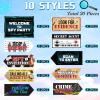 Gueevin 20 Pieces Secret Agent Secret Spy Birthday Party Decorations Detective Themed Party Directional Sign for Yard Mystery Crime Clue Evidence Decorations, 10 Styles(Classic Color) view 4