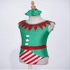 Aislor Kids Girls Santa Elf Costume Christmas Gymnastic Ballet Leotards Athletic Dance Unitard Bodysuit with Headband Green 4 Years view 3