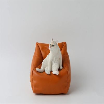 1/6 Scale Little Pig Rabbit Lazy Cat 3.0 Resin Pet Animal Model Scene Props for 12inch Action Figure (D-Cat)