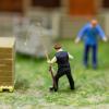 Dollhouse Fishing Pole Set 1:12 Miniature Fishing Pole Dollhouse Decoration Model Adorable Micro Landscape view 3