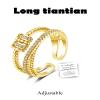 Long tiantian Daughter Gifts from Mom Fidget Ring Adjustable Open Spinner Worry Anxiety Rings for Women Mothers Day Gifts for Daughter view 4