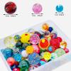 Miutrue 100 Assorted Marbles Bulk Cheap for Kids Ages 4-8-12 Play Marbles Physical Therapy Glow in The Dark Glass Marbles view 2