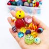 Miutrue 100 Assorted Marbles Bulk Cheap for Kids Ages 4-8-12 Play Marbles Physical Therapy Glow in The Dark Glass Marbles view 4