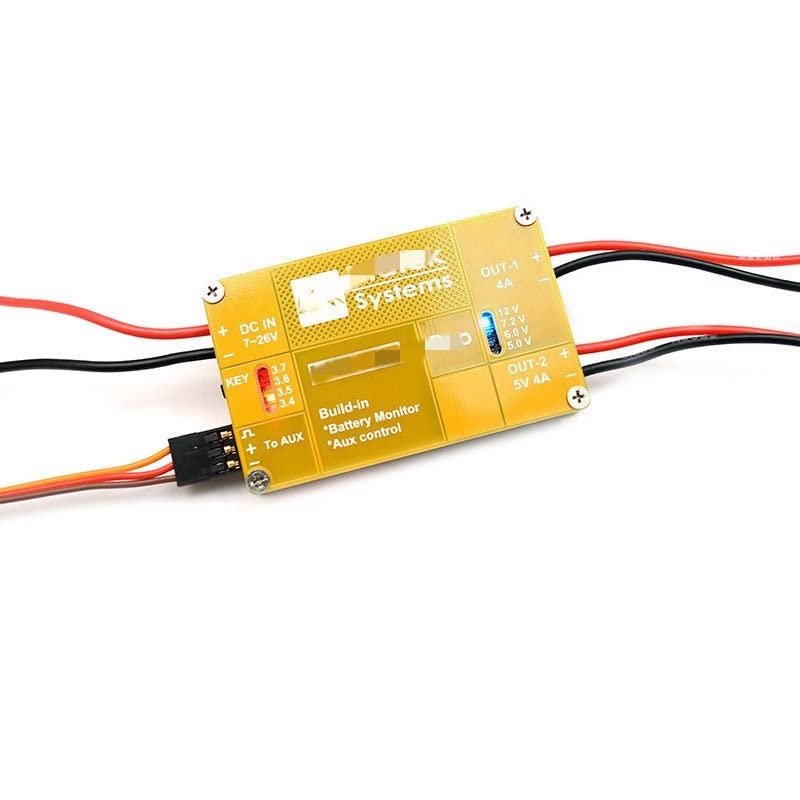 RC Helicopter Aircraft Parts for Matek System for UBEC Duo 4A 5V~12V & 4A 5V for RC Quadcopter RC Airplane RC Multicopter for UBEC Power Model Replaceable Accessories (Size : 5 Pieces)