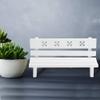 LIZEALUCKY 1:12 Dollhouse Miniature Wooden Recliner Chair Vintage Sofa Doll House Mini Furniture Bench Couch Sofa Model(Wit) view 4