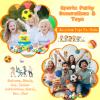 20 Pieces Mini Stress Balls Soft Foam Sports Bouncy Fidget Balls for Adults and Teens Carnival Prizes, Stress Relief, Birthday Gifts, Party Favors, 9 Styles view 4