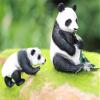 Gemini&Genius Panda Animal Toys, Panda Figurines Toy Set for Kids, Zoo Toy Figures Family Set with Bamboo Baby Pandas, Birthday Cake Topper Party Decor (4Pcs) view 4