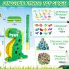 Hanaive 141 Pcs Dinosaur Piata for Birthday Party, Dino Piata Set with Blindfold and Baton, 16 x 12 x 3 Inch, Kids Dinosaur Themed Party Favors for Boys and Girls(Lovely Style) view 2