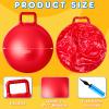 Meooeck 9 Pcs Hopper Ball Carnival Outdoor Game 22 Inch Jumping Hopping Outdoor Bouncy Ball with Handles and Air Pump for Sports School Games Exercise(Multicolor) view 2