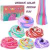 11 Packs Duo Color Butter Slime Kit, Super Soft, Non-Sticky Stress Relief Toy, Party Favors and Birthday Gifts for Girls and Boys view 2