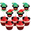 24 PCS Christmas Elf Cupcake Toppers Assembled Double Sided Boy or Girl Christmas Cupcake Picks for Merry Christmas Theme Gender Reveal Baby Shower Girls Birthday Party Cake Decorations Supplies view 1