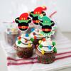 24 PCS Christmas Elf Cupcake Toppers Assembled Double Sided Boy or Girl Christmas Cupcake Picks for Merry Christmas Theme Gender Reveal Baby Shower Girls Birthday Party Cake Decorations Supplies view 3