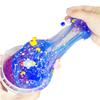 Big Bucket Premade Blue and Purple Galaxy Slime, Stretchy Non-Sticky, Sensory and Tactile Stimulation, Educational Game, Idea Stocking Stuffers Birthday Gifts Party Favors for Boys and Girls view 2