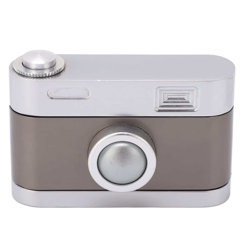 Aqur2020 Adult Metal Press Click Anxiety Stress Relief Slider Toy Camera Shaped ADHD Push Slider Toy Sensory Toys Office Desk Toys