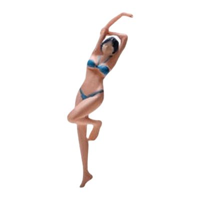 AMLESO 1/64 Scale Female Figures Resin Miniature Decoration Gifts Figurines for Adults Kids, Blue