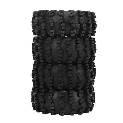 VBESTLIFE 4pcs 2.2 inch RC Tires,Strong Grip Wear Alloy Rubber Tire Kit Tires for SCX10 RR10 Wraith 90048 90018 Wheels & Tires