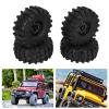 VBESTLIFE 4pcs 2.2 inch RC Tires,Strong Grip Wear Alloy Rubber Tire Kit Tires for SCX10 RR10 Wraith 90048 90018 Wheels & Tires view 4