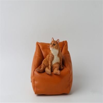 1/6 Scale Little Pig Rabbit Lazy Cat 3.0 Resin Pet Animal Model Scene Props for 12inch Action Figure (B-Cat)